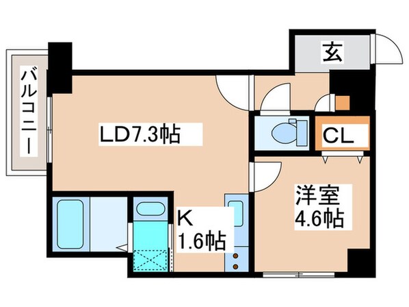 Levante元町の物件間取画像